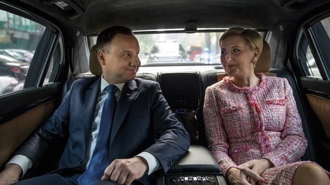 Para prezydencka podczas jednej z zagranicznych podróży