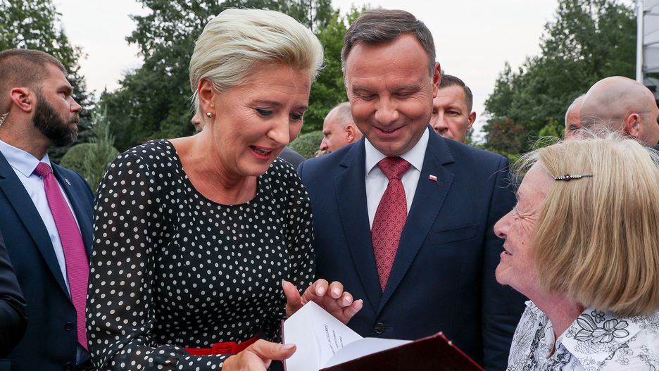 Para prezydencka podczas Narodowego Czytania