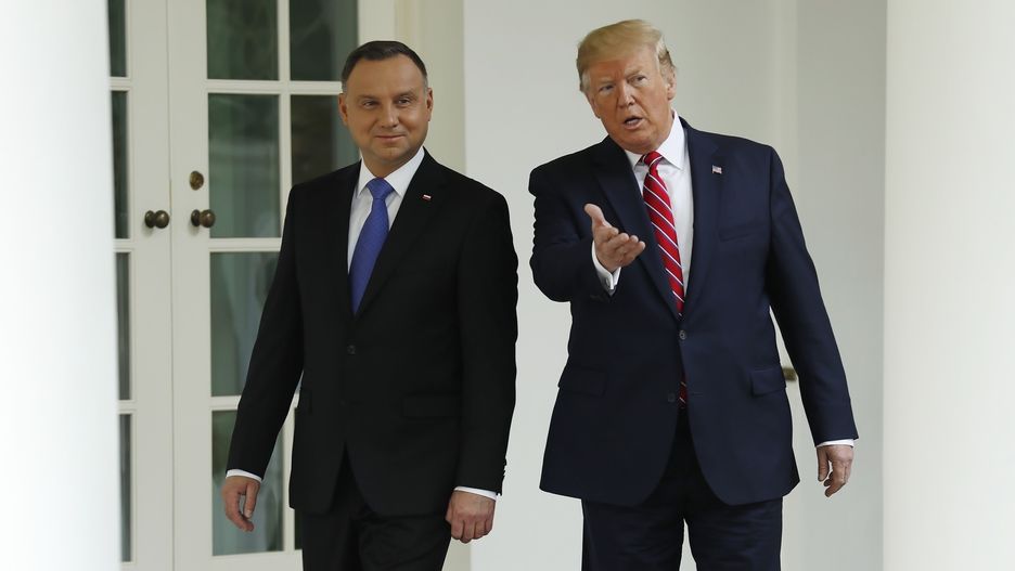 Prezydenci Polski i USA: Andrzej Duda i Donald Trump.