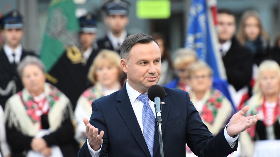 Prezydent Andrzej Duda na spotkaniu z mieszkańcami w Oświęcimia.