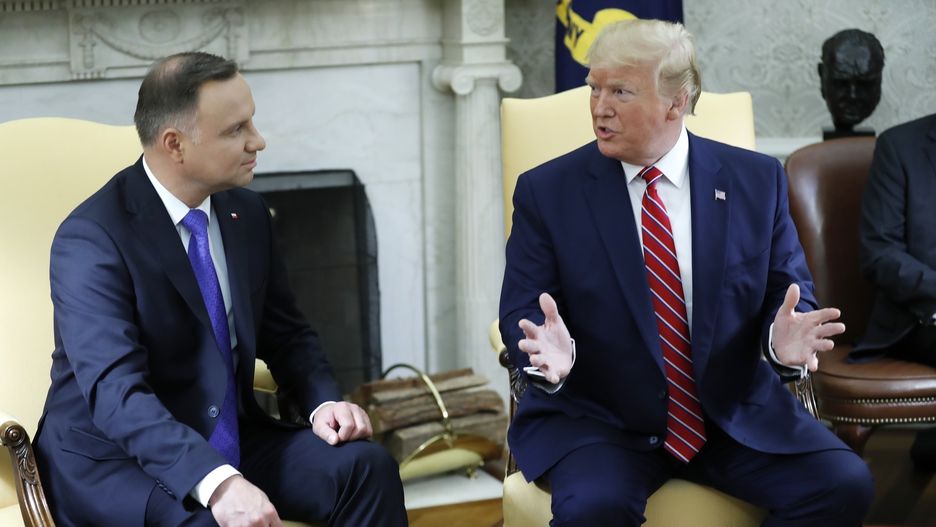 Andrzej Duda i Donald Trump