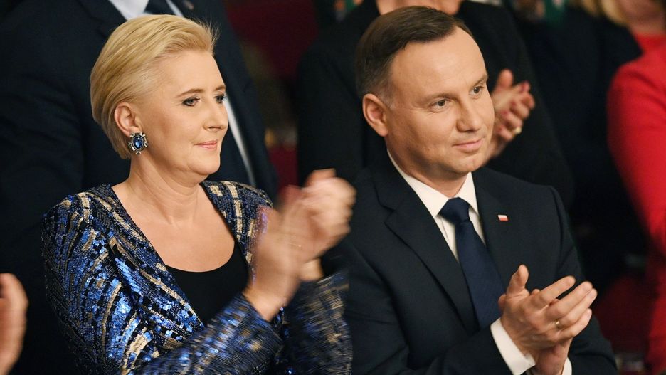 Prezydent z małżonką na wielkanocnym koncercie w Filharmonii Narodowej.