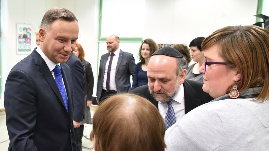 Para prezydencka w przedszkolu "Frajda"