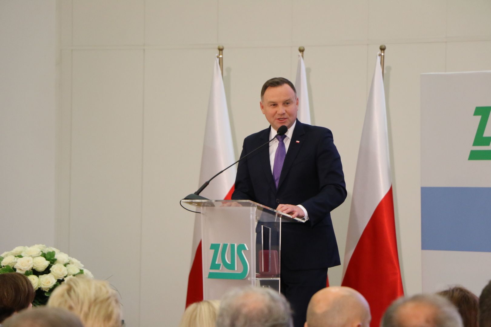 Andrzej Duda przekonywał, że świadczenia wypłacane przez ZUS są pewne.