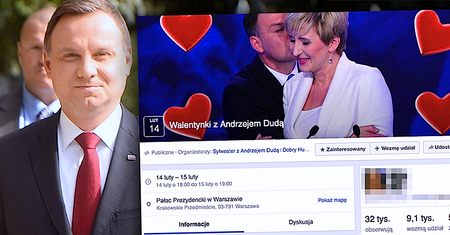 Walentynki z Andrzejem Dudą podbijają internet! Po Sylwestrze czas na kolejne wydarzenie z prezydentem w roli głównej