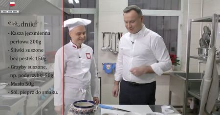 Prezydent Andrzej Duda zdradza, co jada w Wigilię. Zachęca do wspólnego gotowania