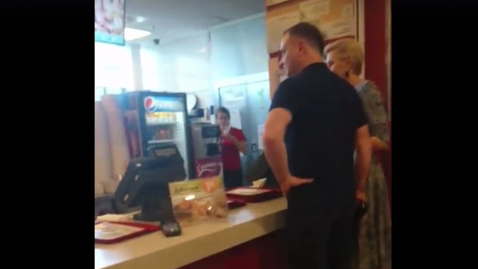 Andrzej Duda z żoną w KFC