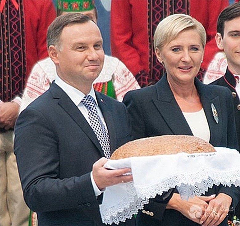 Agata Duda na dożynkach w Spale