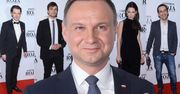 Gwiazdy na premierze filmu "Historia Roja": Prezydent Andrzej Duda, Marcin Kwaśny, Misiek Koterski