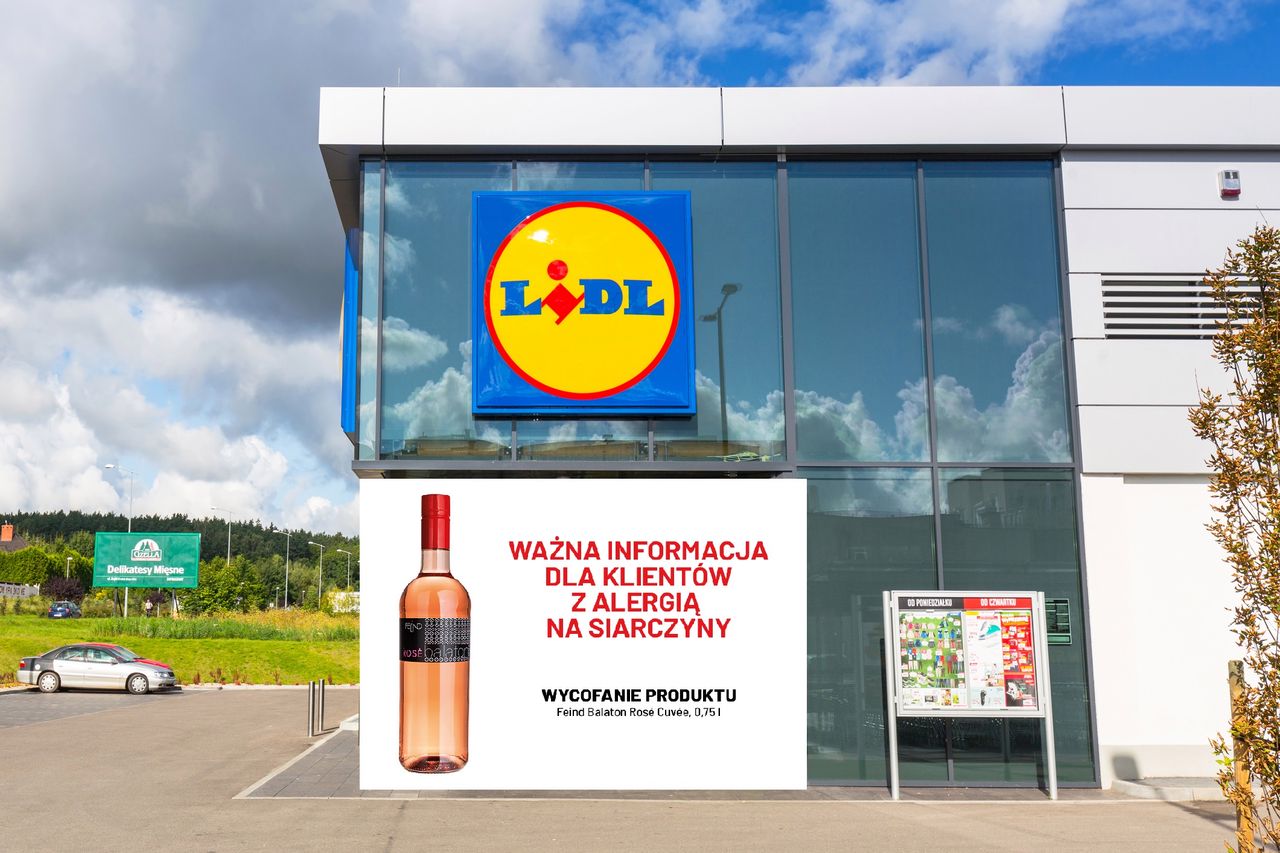 Lidl wycofuje ze sprzedaży wino. Na etykiecie zabrakło ważnej informacji