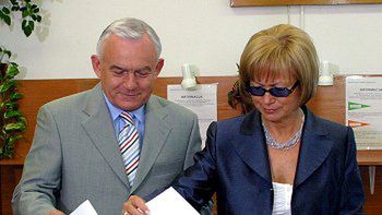 Premier Leszek Miller z małżonką