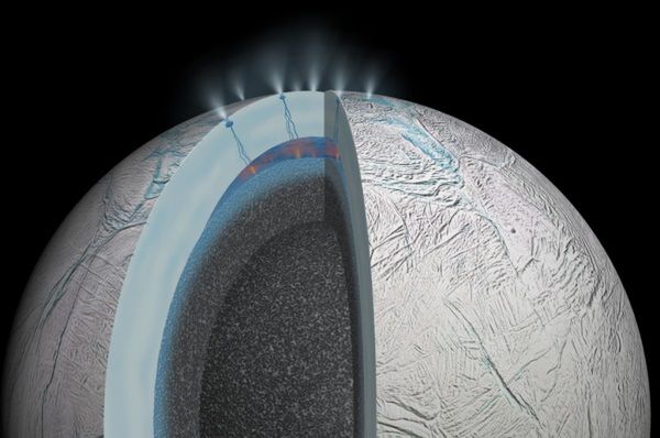 Ocean Enceladusa może być cieplejszy niż przypuszczano