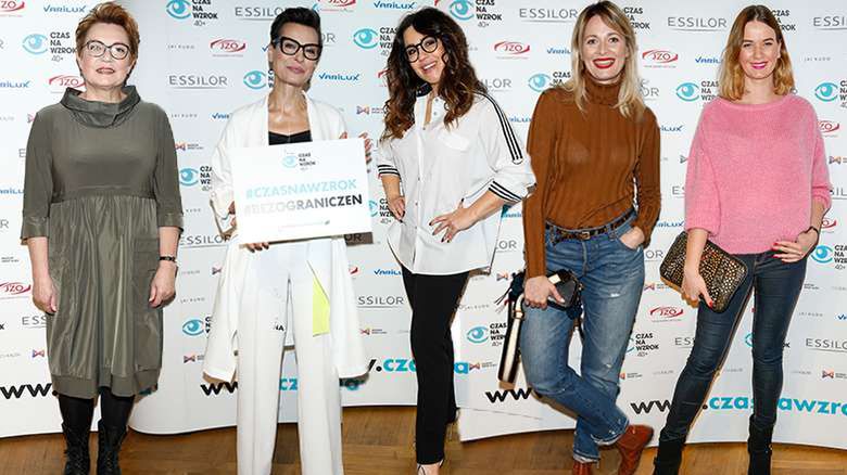 Gwiazdy podczas II kampanii edukacyjnej Czas Na Wzrok 40+