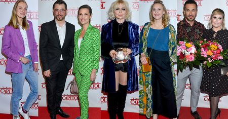 Gwiazdy na premierze spektaklu „Małżeństwo to morderstwo”: Kasia Skrzynecka, Joanna Moro, Paulina Holtz