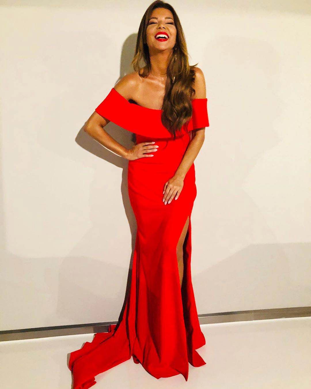 Edyta Górniak w czerwonej sukni