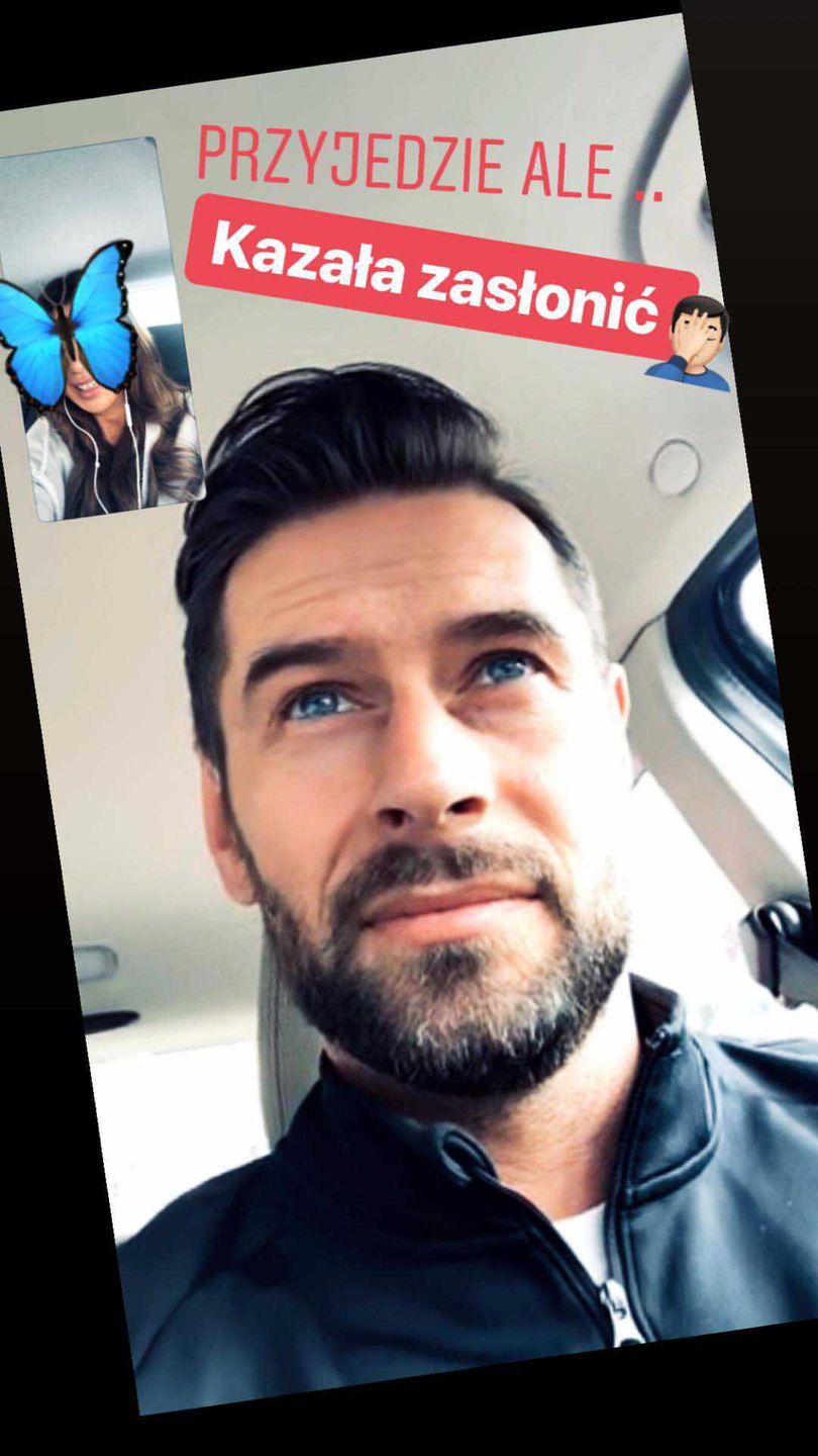 Edyta Górniak i Tomasz Mazurkiewicz podczas rozmowy wideo