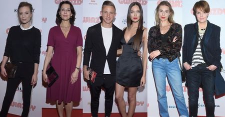 Plejada gwiazd na premierze filmu "Gwiazdy":  Sebastian Fabijański, Edyta Zając i Jakub Rzeźniczak, Grażyna Torbicka, Magdalena Boczarska, Eryk Lubos, Karolina Korwin-Piotrowska i inni...