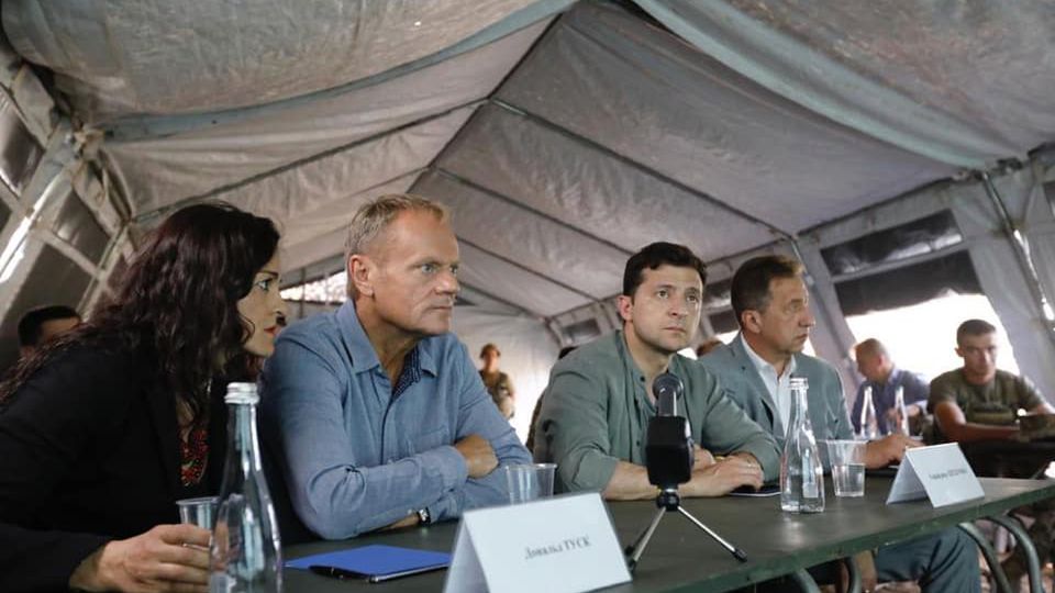 Ukraina. Donald Tusk z Wołodymyrem Zełenskim