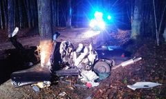 Śmiertelny wypadek na trasie Naterki - Kudypy. Zginął 22-latek