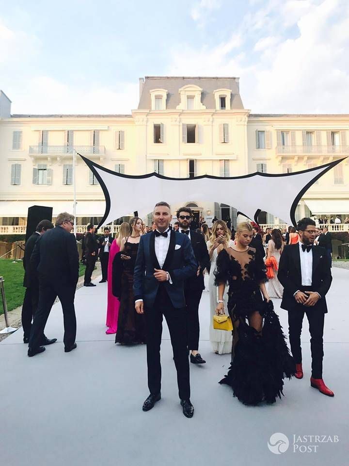 Krzysztof Gojdź na imprezie w Cannes 2017