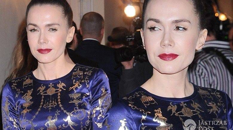 Sukienka i buty: Vivienne Westwood, torebka: Versace. Olga Bołądź, Orły 2016 (fot. ONS)