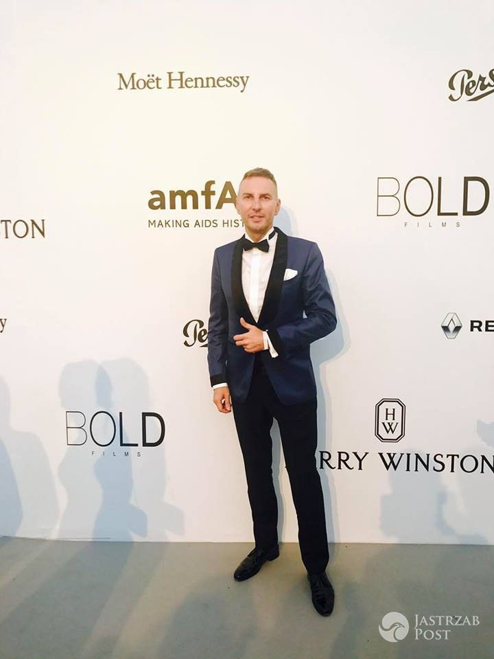 Krzysztof Gojdź na imprezie w Cannes 2017