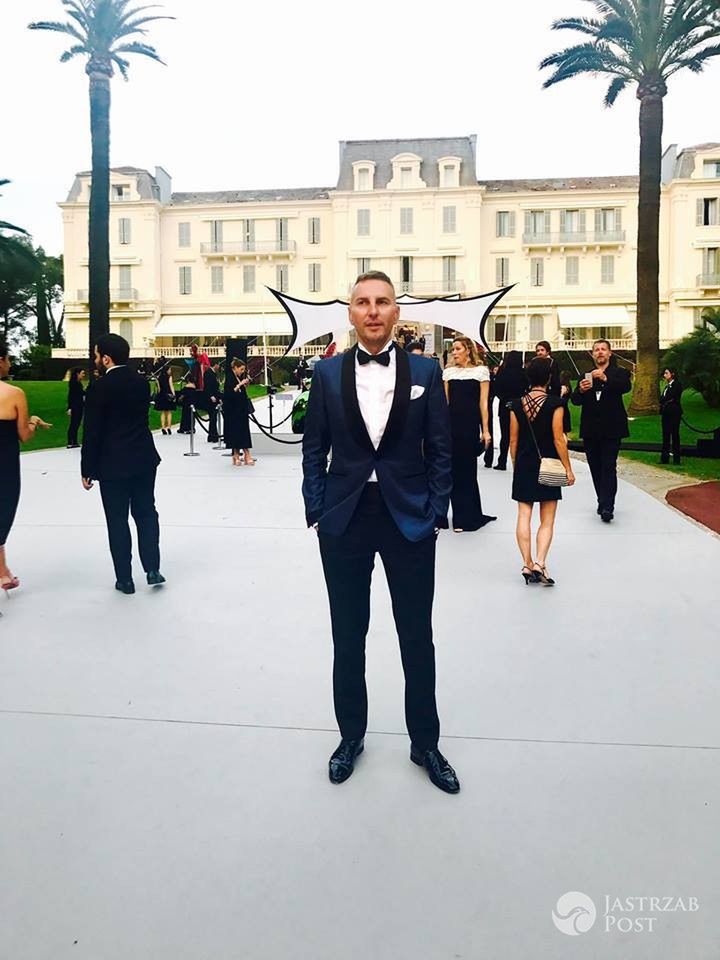Krzysztof Gojdź na imprezie w Cannes 2017