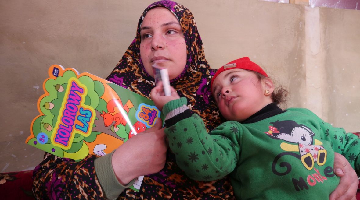 Iman, jedna z mieszkanek "Obozu Wdów" 