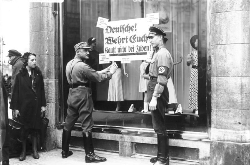 Bojkot NSDAP żydowskich sklepów, 1 kwietnia 1933 r. 