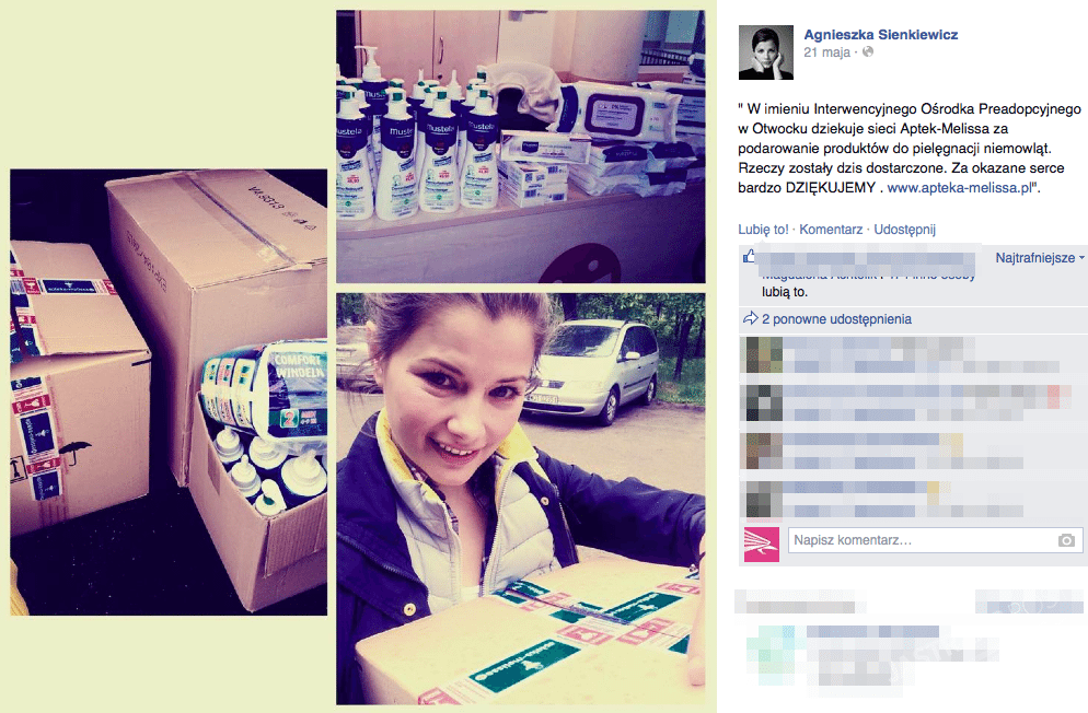 Agnieszka Sienkiewicz wspiera Mikołaja Gauera w prowadzeniu aptek Melissa w Łodzi