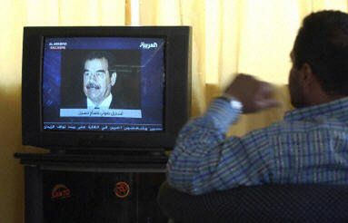 Orędzie Saddama w telewizji Al-Arabija