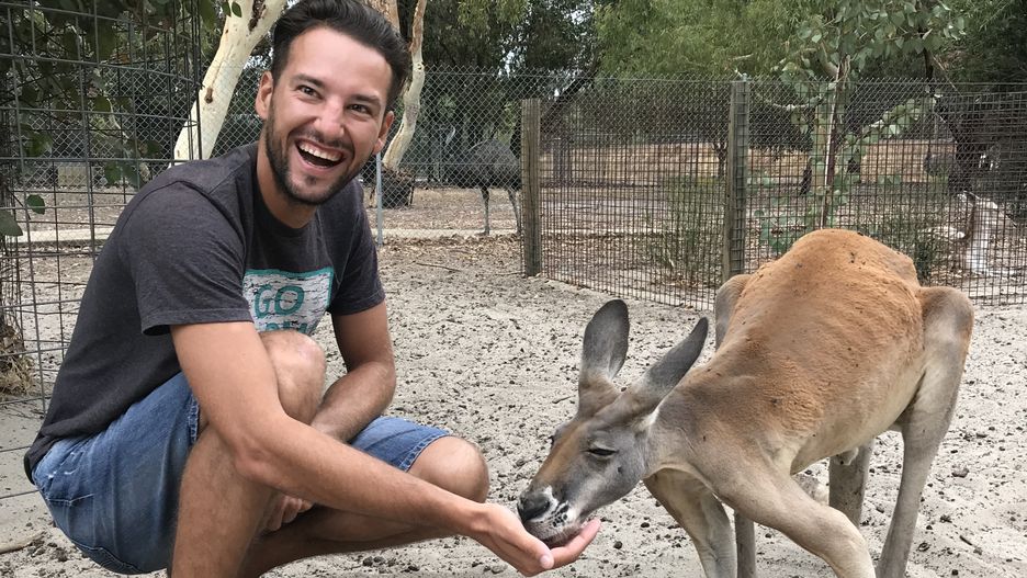 Szymon podczas pobytu w Australii
