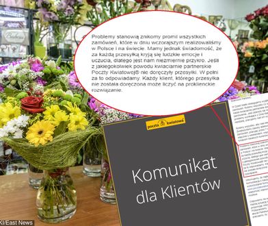 Poczta Kwiatowa nie dała rady w Dzień Matki. "Jest nam przykro"