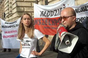 Młodzież Wszechpolska za socjalem dla studentów