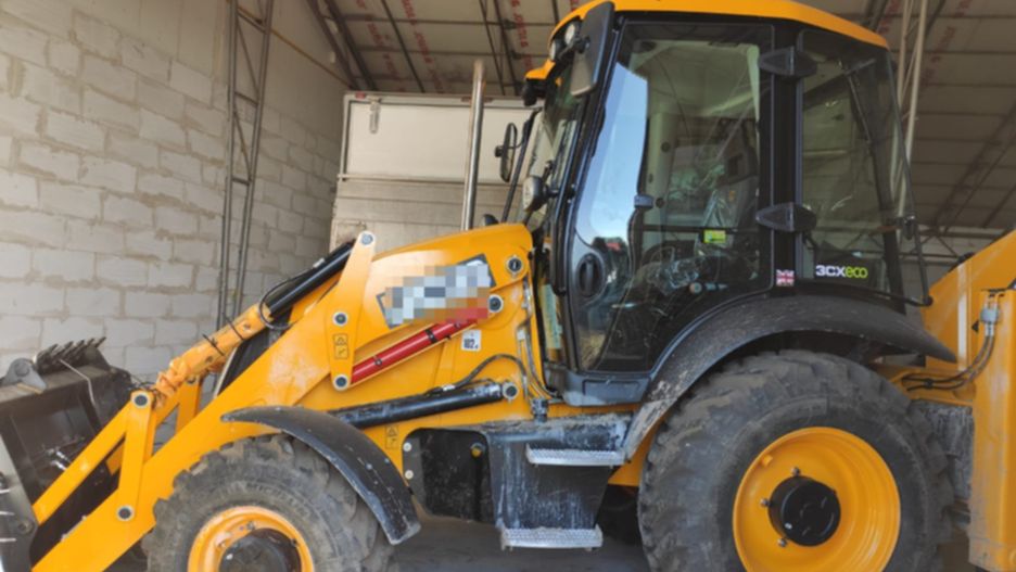 Jedna z odnalezionych w Lesznowoli koparek