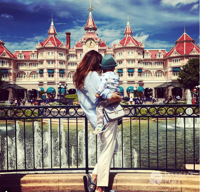 Anna Wendzikowska z córką w Disneylandzie