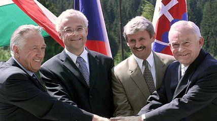 Przedstawiciele Węgier, Czech, Słowacji i Polski