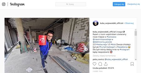 Kuba Wojewódzki otwiera knajpę. Przed nim ogrom pracy