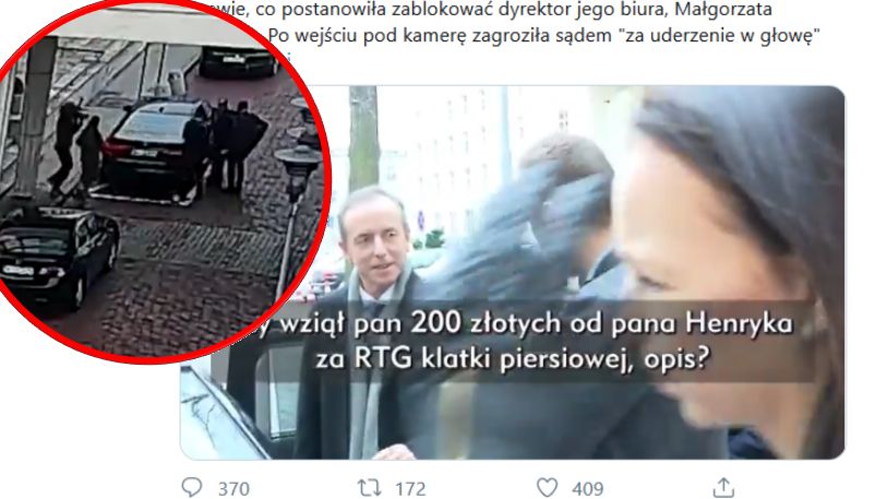 "Tomasz Grodzki unika pytań o korupcję". "Wiadomości" TVP o incydencie sprzed Senatu