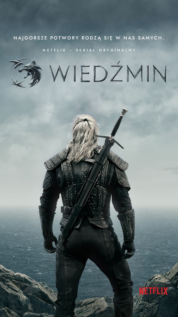 Plakat serialu "Wiedźmin" produkcji Netflixa 