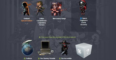 Outland, Mercenary Kings, The Stanley Parable, Space Engineers i inne w Humble Jumbo Bundle 4