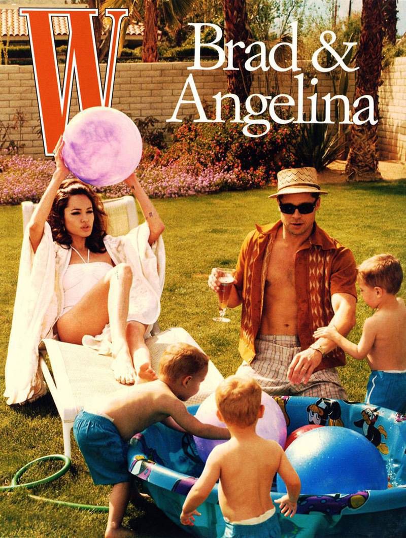 Angelina Jolie i Brad Pitt na okładce W