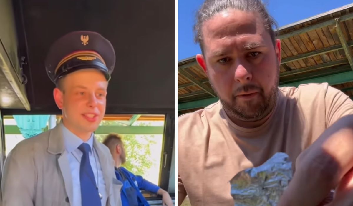 Wszedł do kabiny motorniczych w parowozie. Poczęstowali go kiełbas�ą z kurka