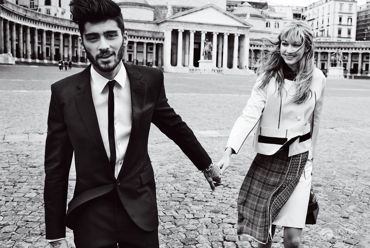 Zayn Malik i Gigi Hadid, sesja dla magazynu "Vogue", maj 2016 (fot. Mario Testino / Vogue)