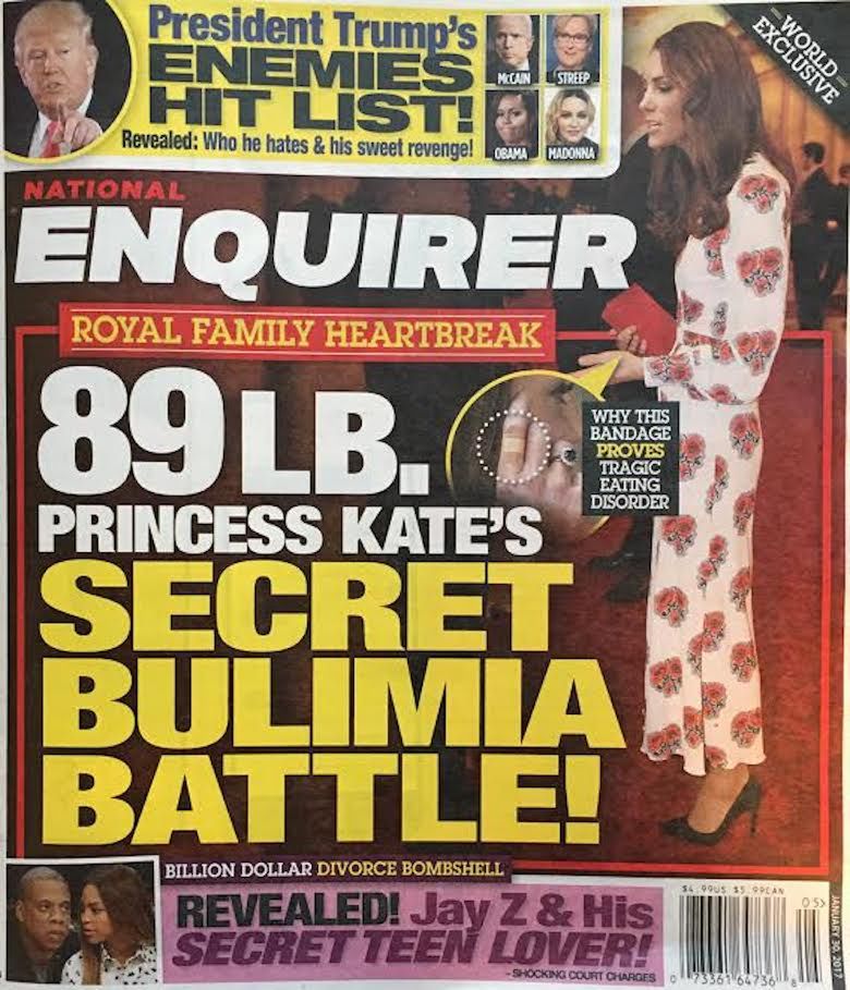 "Księżna Kate ma bulimię" – National Enquirer