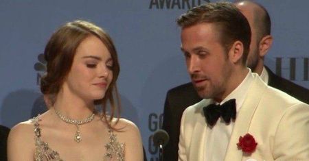 Ryan Gosling i Emma Stone we wzruszającym przemówieniu na Złotych Globach 2017! [WIDEO]