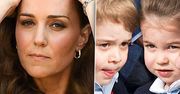 Ciężki początek września dla księżnej Kate. George i Charlotte nieźle dali jej w kość