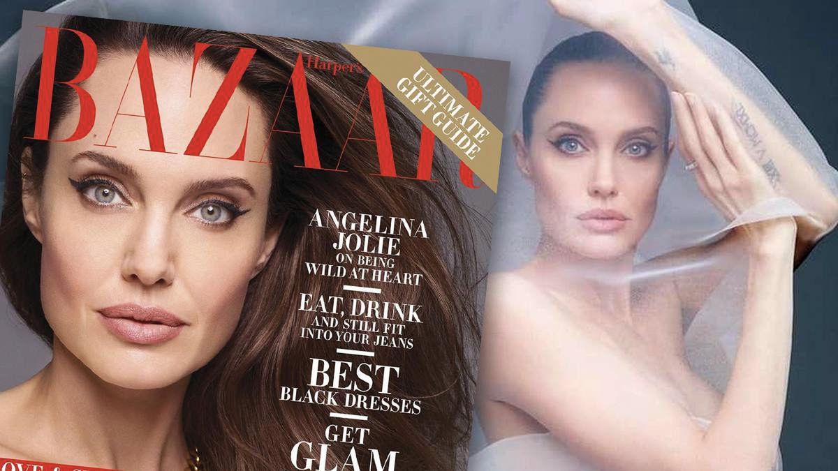 Angelina Jolie w Harper's Bazaar