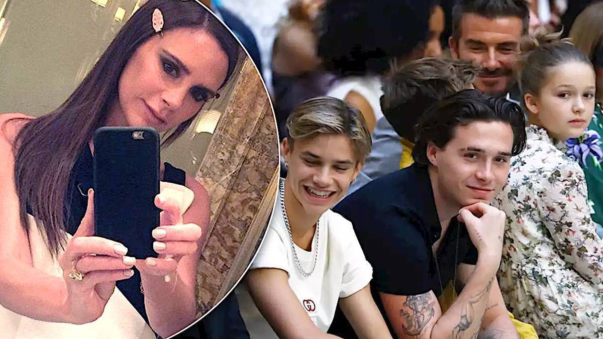 Victoria Beckham z rodziną