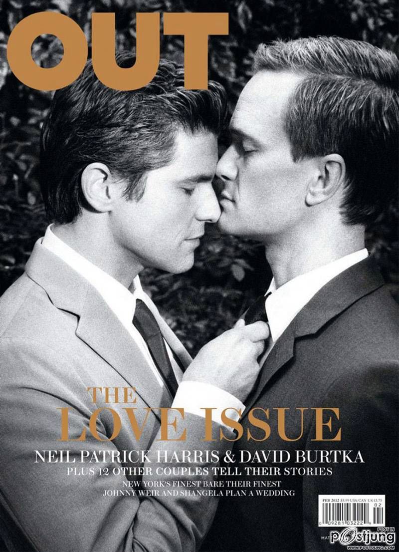 Neil Patrick Harris z Davidem Burtka na okładce magazynu OUT
